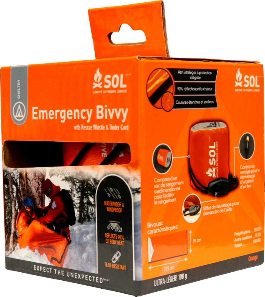 SOL Emergency Bivvy with Rescue Whistle and Tinder Cord 5 SOL Emergency Bivvy with Rescue Whistle and Tinder Cord - Image 3