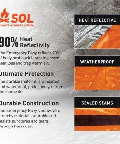 SOL Emergency Bivvy with Rescue Whistle and Tinder Cord 17 SOL Emergency Bivvy with Rescue Whistle and Tinder Cord -Cheap Sleeping Bags Store 7124efcb b29b 4328 a522 1e73cf375e30