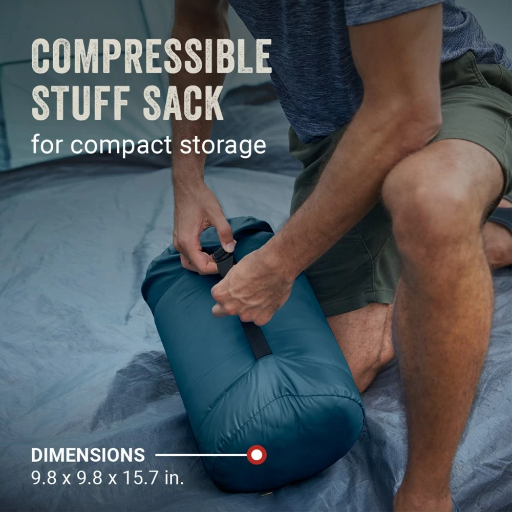 Coleman Kompact 20 Rectangle Sleeping Bag 11 Coleman Kompact 20 Rectangle Sleeping Bag - Image 9