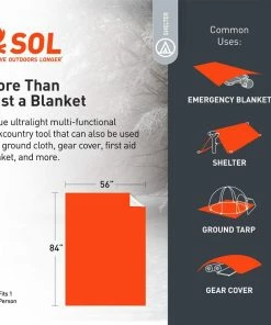 SOL Emergency Blanket 12 SOL Emergency Blanket -Cheap Sleeping Bags Store 84e44e92 69e0 4342 a37c 0953ac978408