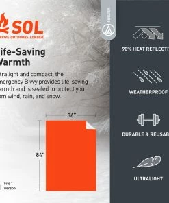 SOL Emergency Bivvy with Rescue Whistle and Tinder Cord 16 SOL Emergency Bivvy with Rescue Whistle and Tinder Cord -Cheap Sleeping Bags Store af21ce2a 3694 4629 b916 8345dd0844cf