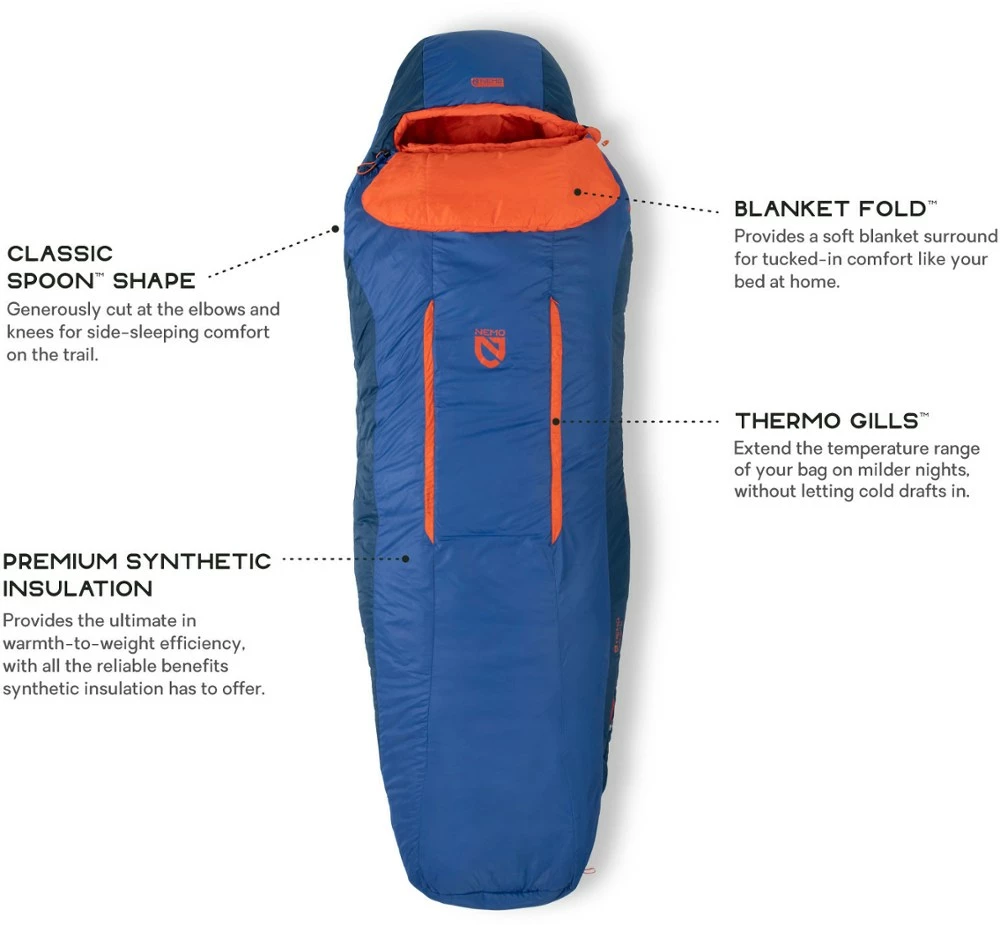 NEMO Forte 35 Sleeping Bag - Men's 5 NEMO Forte 35 Sleeping Bag - Men's - Image 3